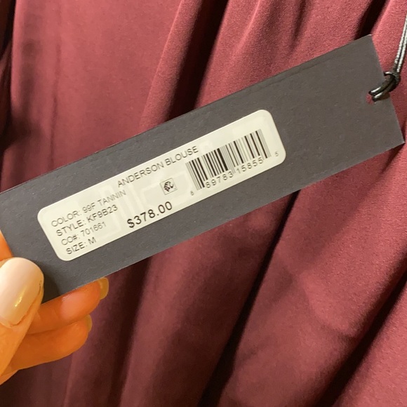 Kobi Halperin burgundy blouse - Picture 4 of 4